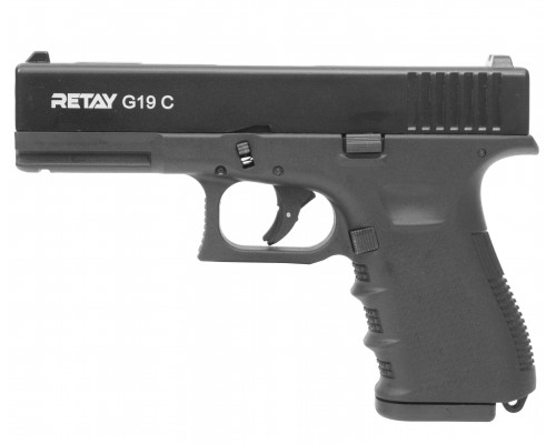 СХП Охолощенный пистолет Retay G19C Glock, кал. 9 мм