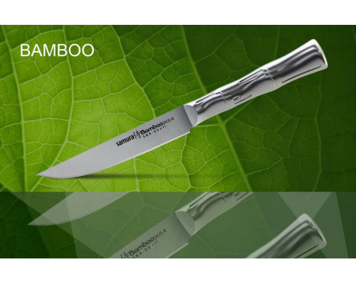  Нож кухонный "Samura Bamboo" для стейка 110 мм, AUS-8